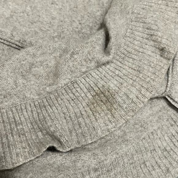 Maison 1.2.3 Paris Cashmere Cardigan M/L Womens Beige Ruffle Embellished Open - Picture 10 of 12